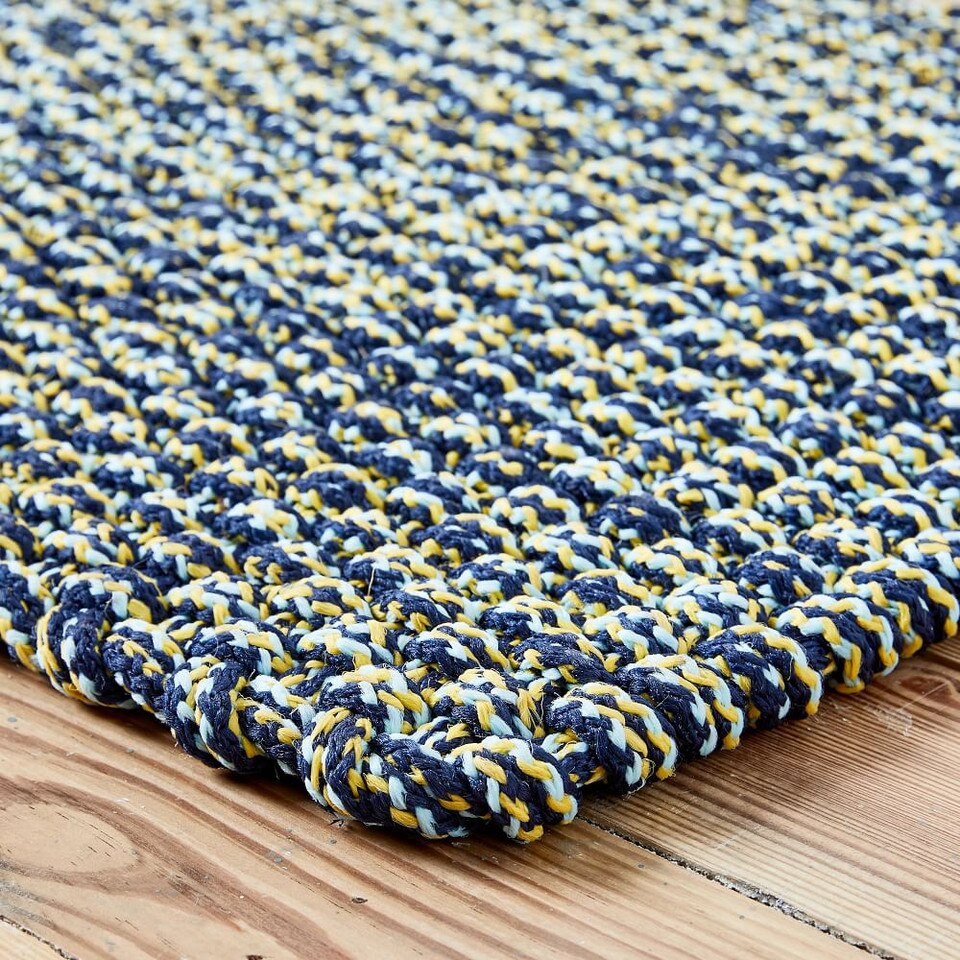 Rope Weave Doormat Midnight West Elm Australia